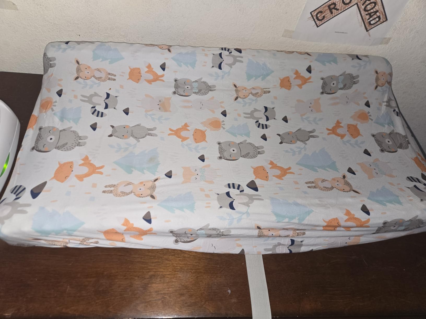 YENING Waterproof Baby Diaper Changing Pad for Dresser with Washable Cover Contoured Changing Table Pad 31.5