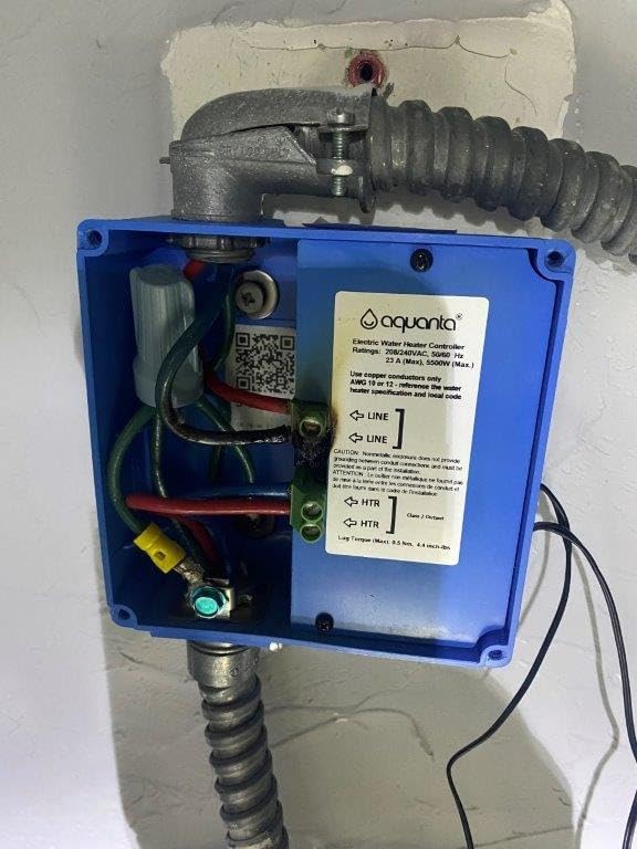 Smart Water Heater Timer: Optimize Hot Water Usage - Compatible with Alexa - Installs in Minutes, No Plumbing Required. Compatible with Electric Water Heaters. customer photo 2