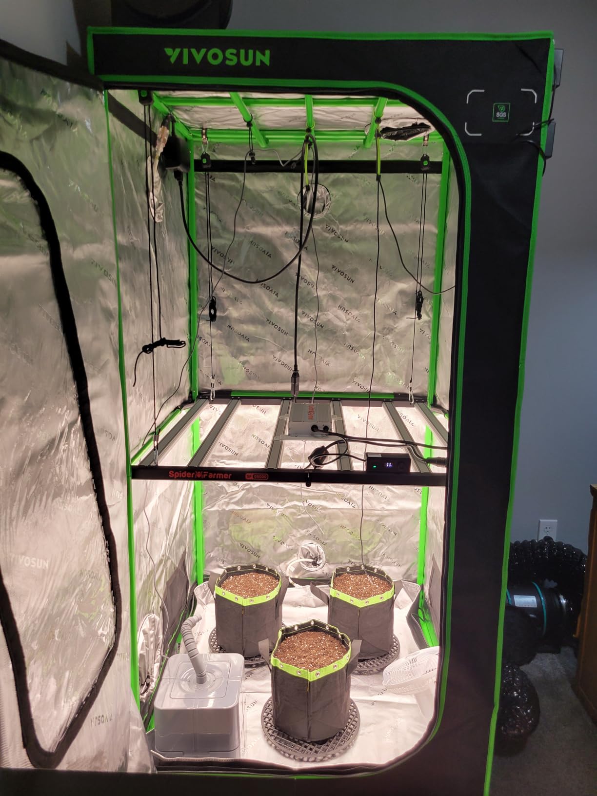 Spider Farmer G5000 LED Grow Light, App‑Controlled, Fits 4x4 Grow Tents customer photo 2