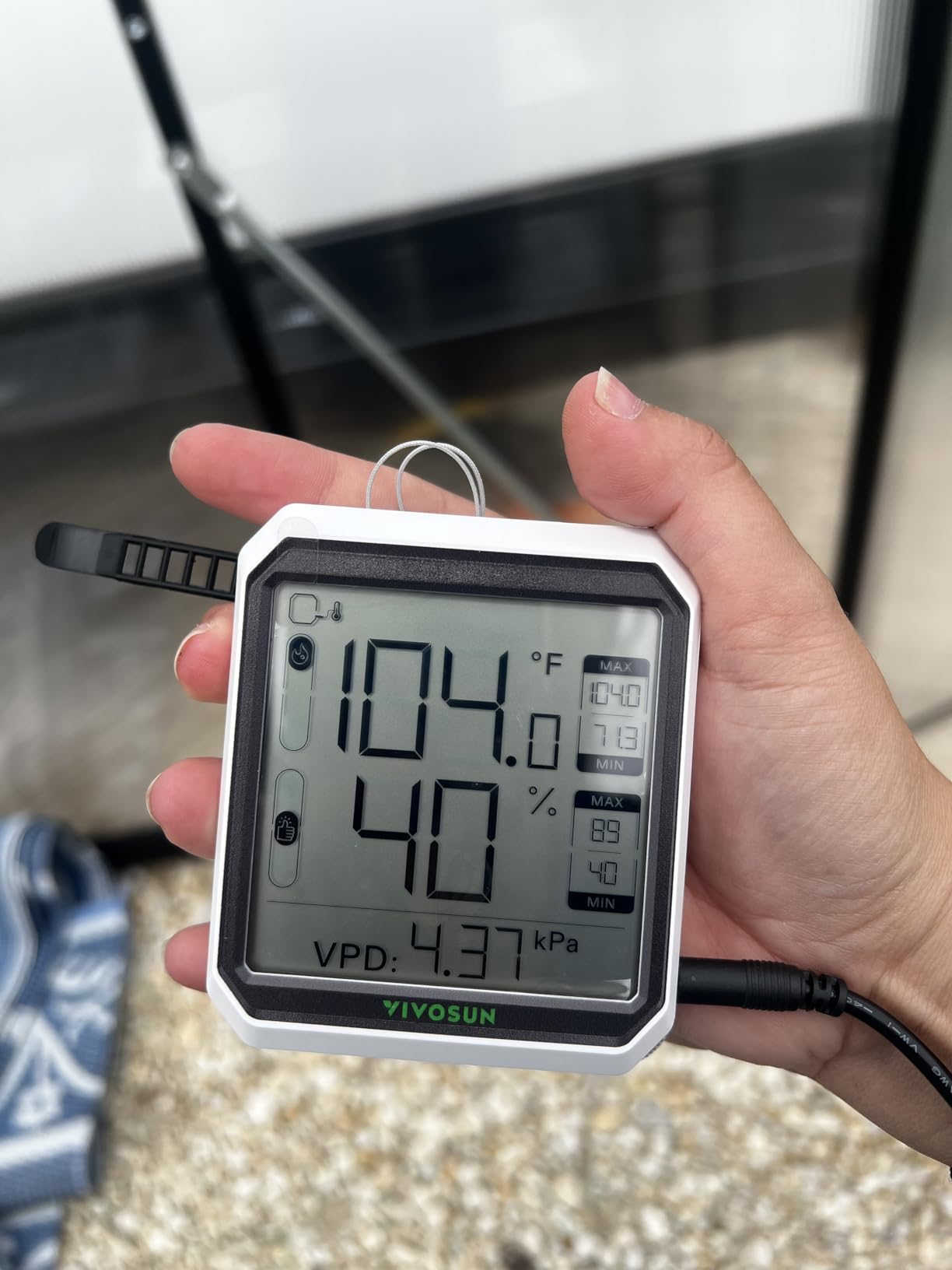 VIVOSUN Digital Hygrometer Thermometer, Humidity Meter with Probe, App customer photo 2