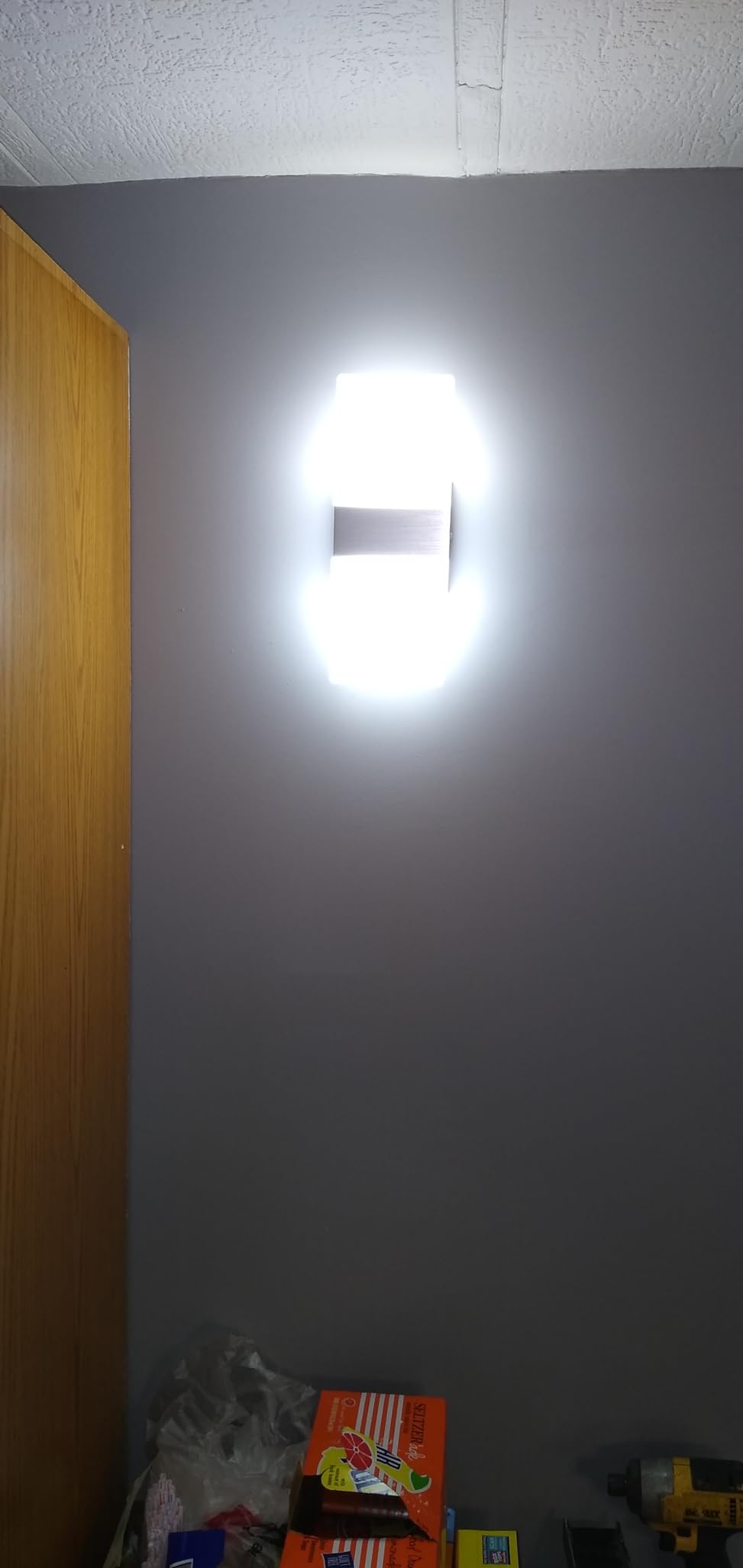 TRLIFE Dimmable Wall Sconces, Modern Wall Sconces Set of 2 Hardwired Wall Mounted Lights 12W 6000K Cool White LED Wall Sconce Lighting for Bedroom Bedside Living Room Bathroom Stairway(2 Pack, Black) customer photo 1