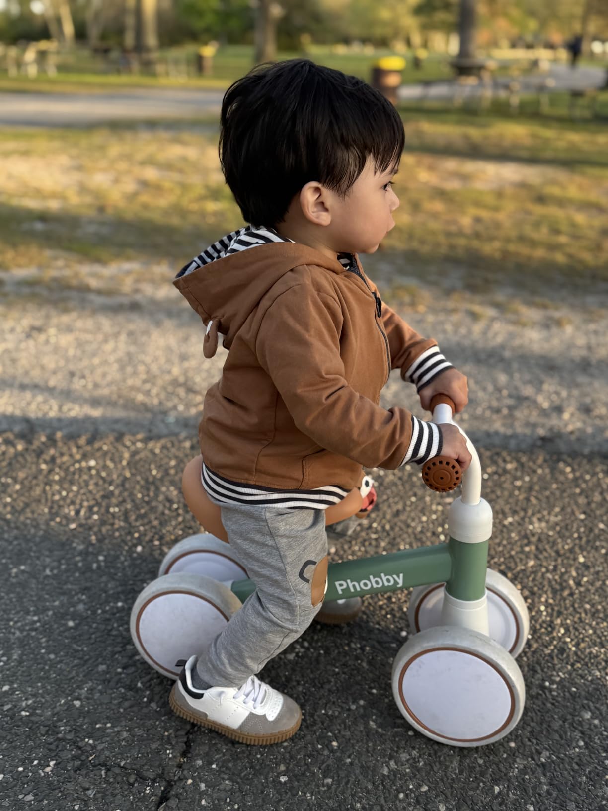 Phobby Baby Balance Bike Ride Toy for 1 2 Years Old Adjustable Seat, Green customer photo 1