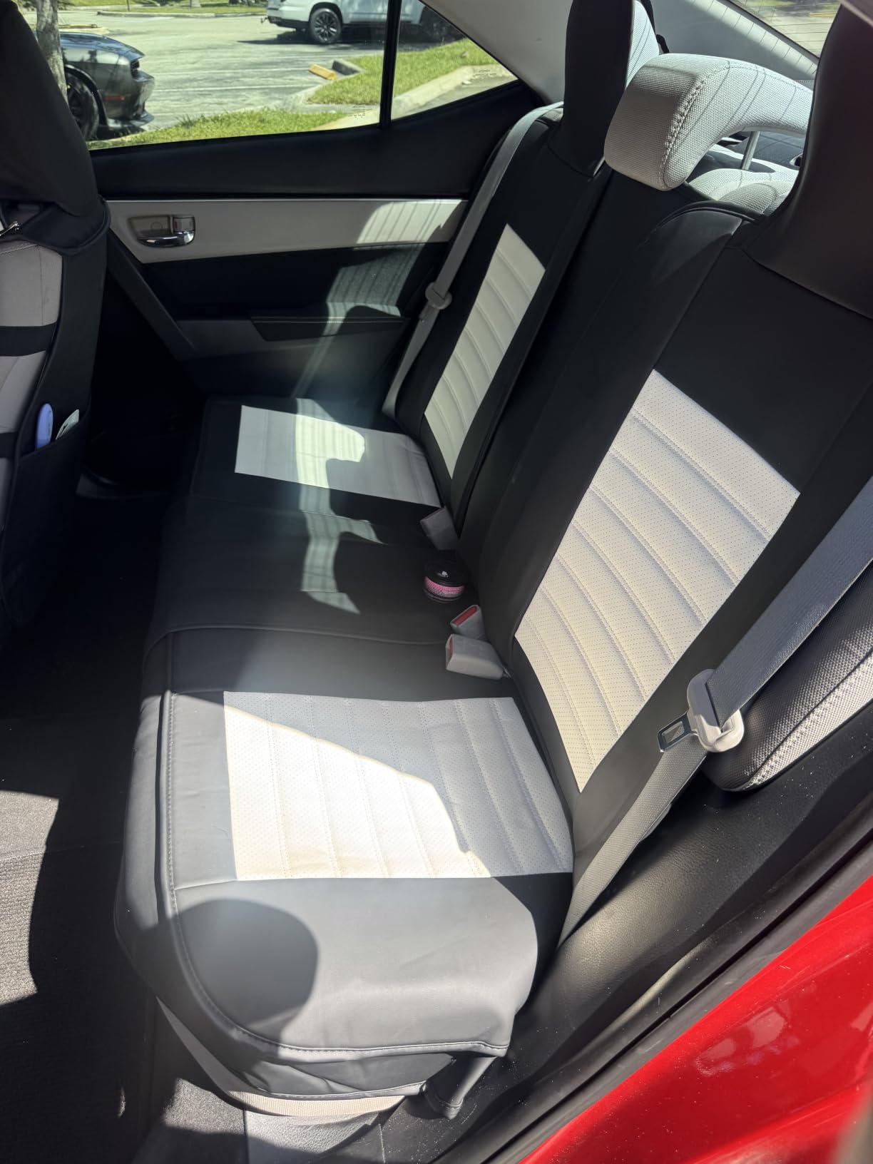 HChengkikz Nappa Leather Car Seat Covers Full Set, Black Car seat Protector 5 Seats, Waterproof Car Seat Cushion, Universal Automotive Seat Covers Fit for SUV Truck Pick-up Sedan, Front and Rear customer photo 1