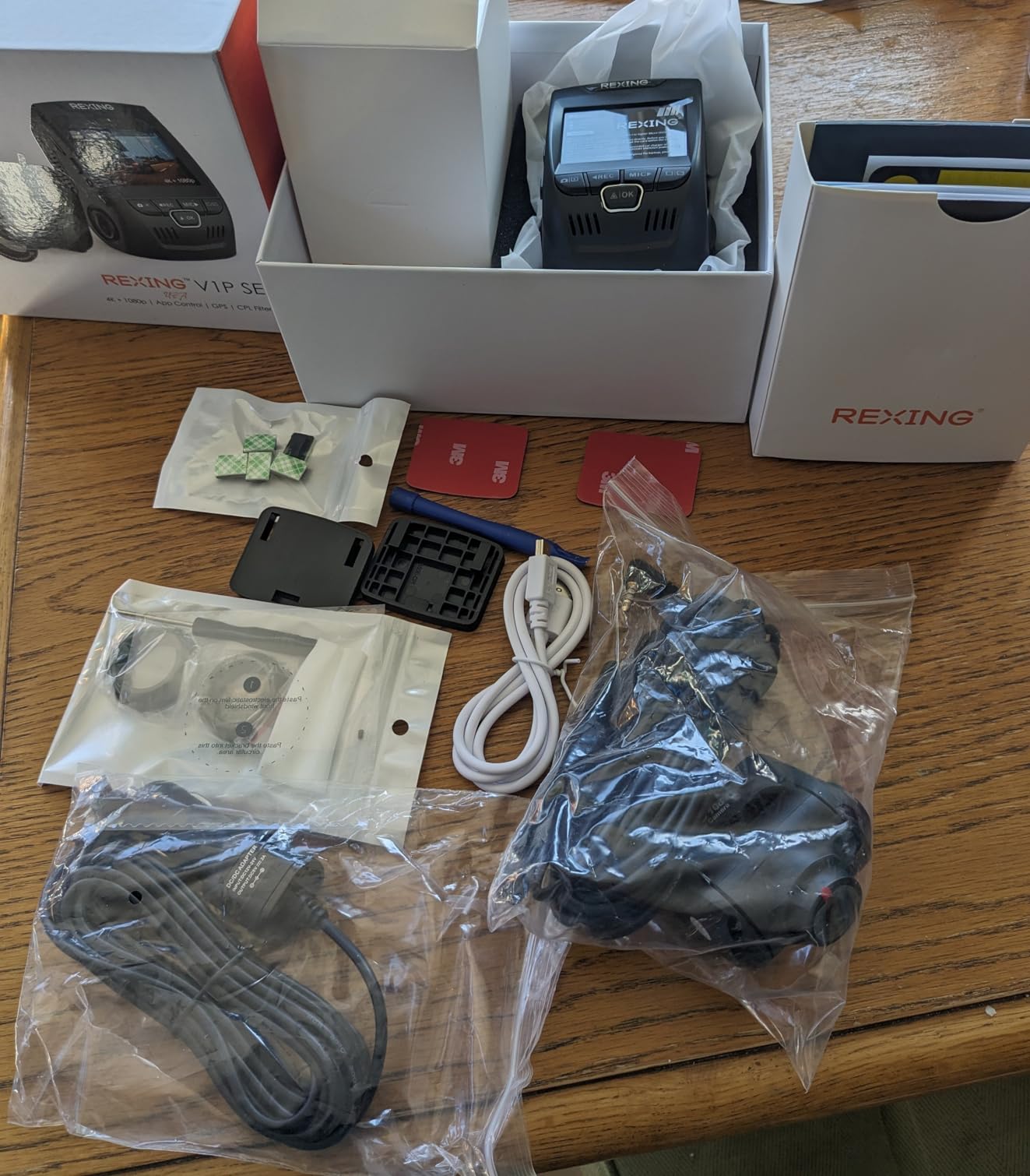 RexingUSA V1P SE 4K Dual Dash Cam w/GPS, Wi-Fi & 2pcs-CPL Filter | 512GB Support | Front 2160p, Rear 1080p | 170° Angle | G-Sensor | WDR | Loop Record | Parking Monitor customer photo 1