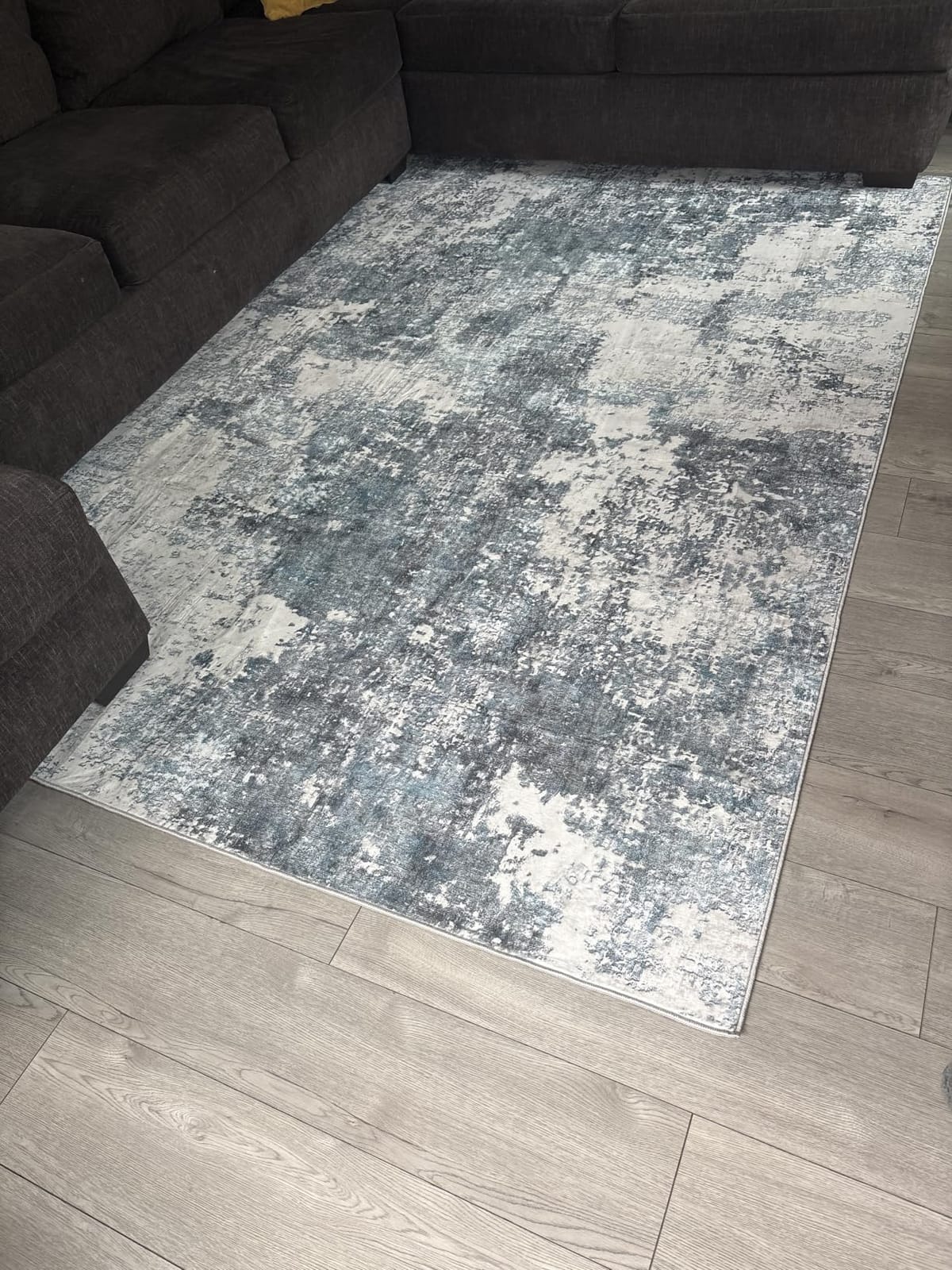 Tosuoka 8x10 Area Rugs for Living Room Abstract Washable Black Rug customer photo 2