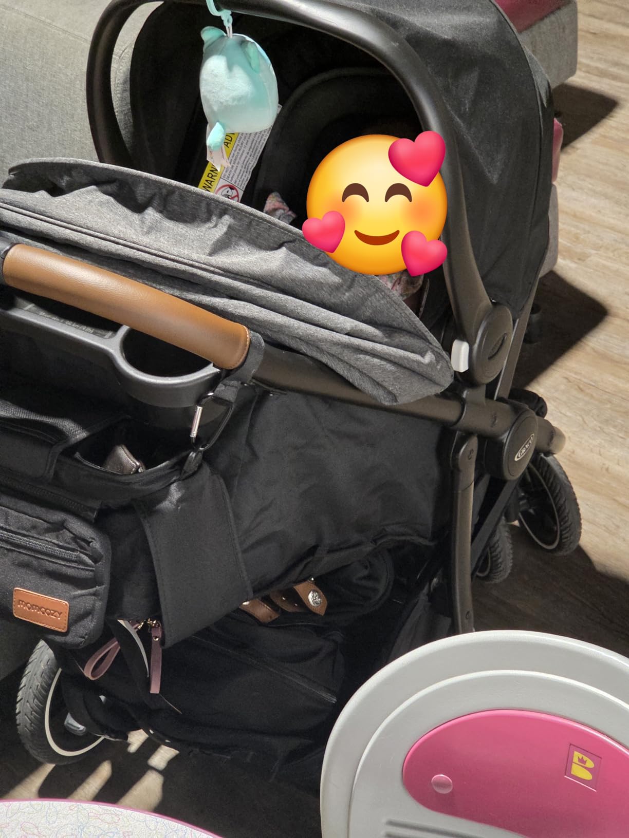 Graco Outpace LX All-Terrain 3-Wheel Baby Stroller, Cohen €” Compatible for Travel System, Easy One-Hand Fold, in-Seat Suspension for Comfortable Ride, Never-Flat Rubber Tires customer photo 1