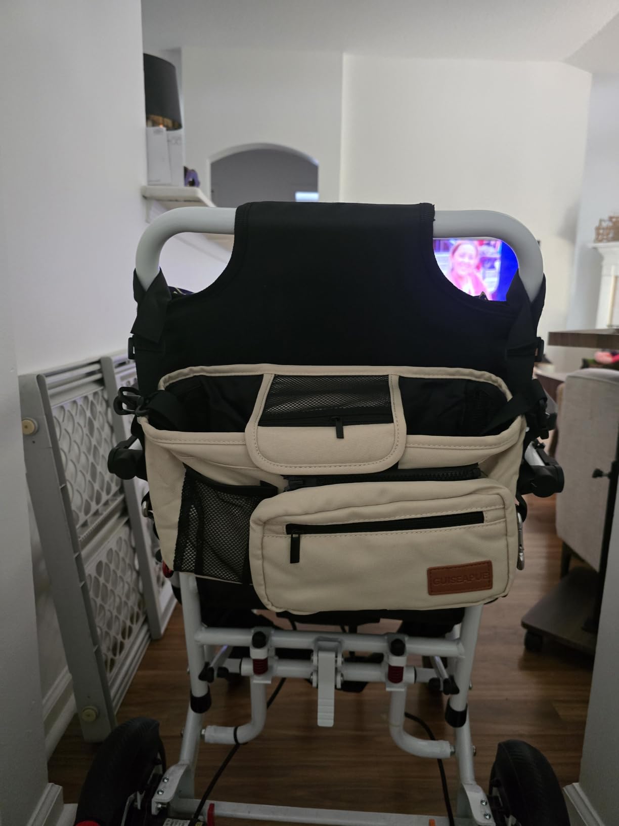 Stroller Organizer with Cup Holder, Non-Slip Stroller Caddy Baby Essentials customer photo 1