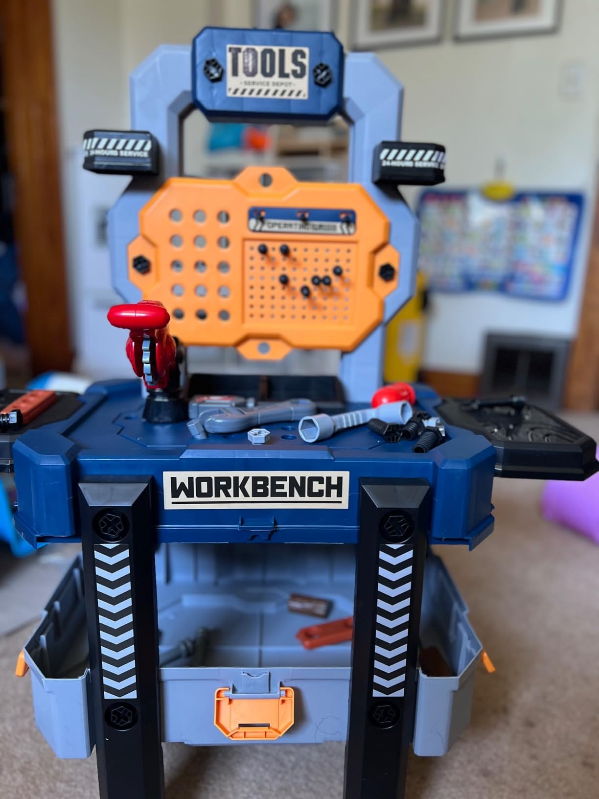 Jovow Kids Tool Bench with Realistic Tools & Clothes customer photo 2