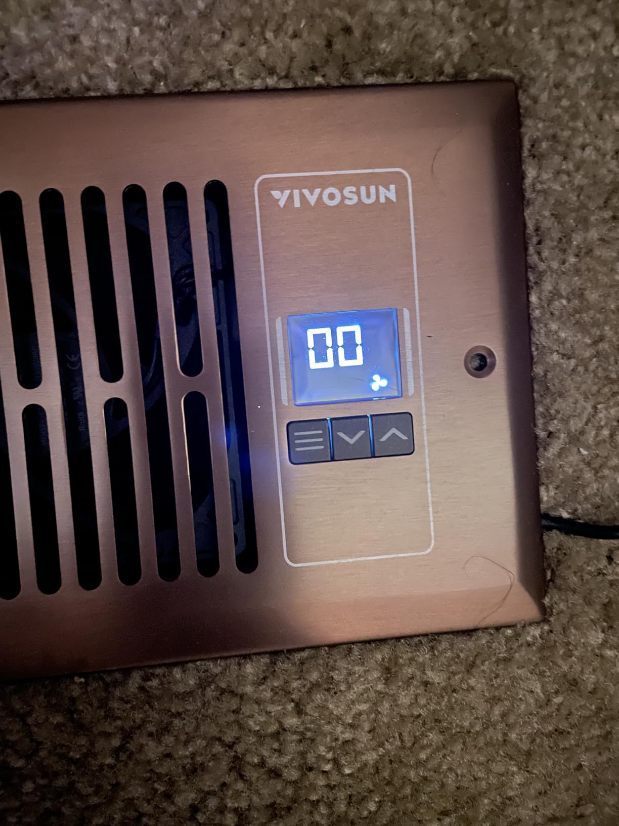 VIVOSUN Quiet Register Booster Fan, Smart Register Vent with Thermostat Control, Fits 4”×10” Register Holes, Heating Cooling AC Vent Fan, Black customer photo 2