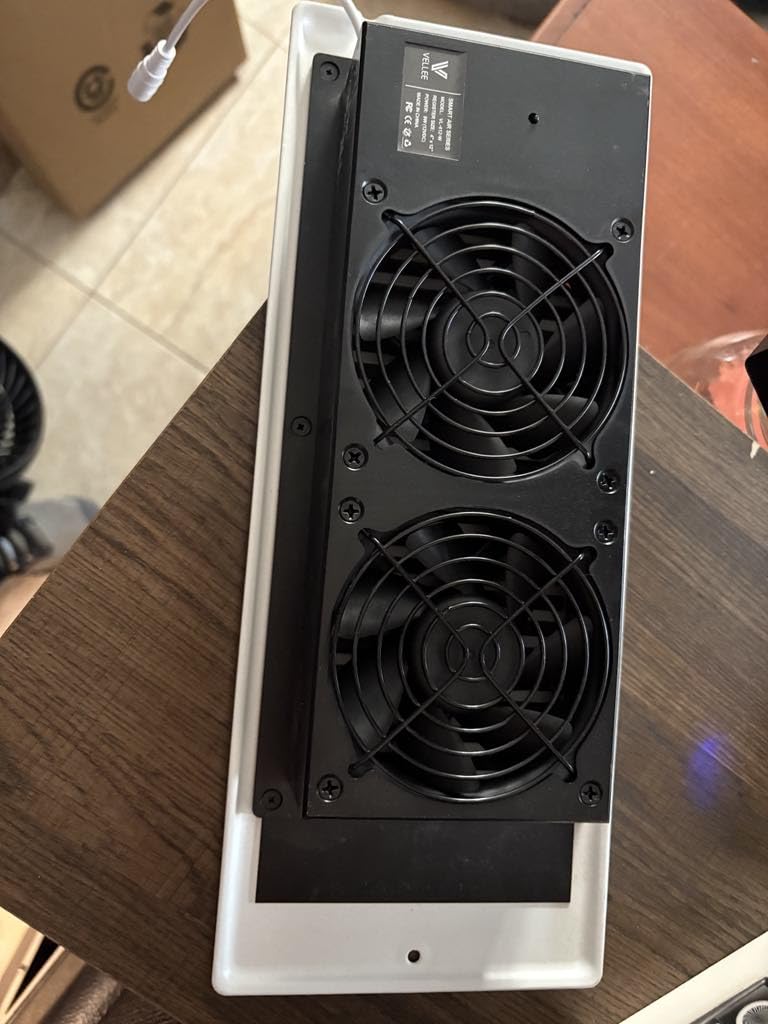 VELLEE Quiet Register Booster Fan Fits Duct Opening 4