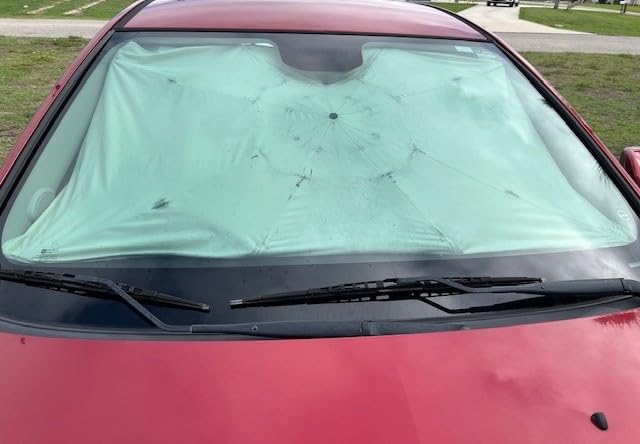 Nmoiss 2026 Windshield Sun Shade Umbrella [Vinyl Coating Heat Shield] customer photo 1