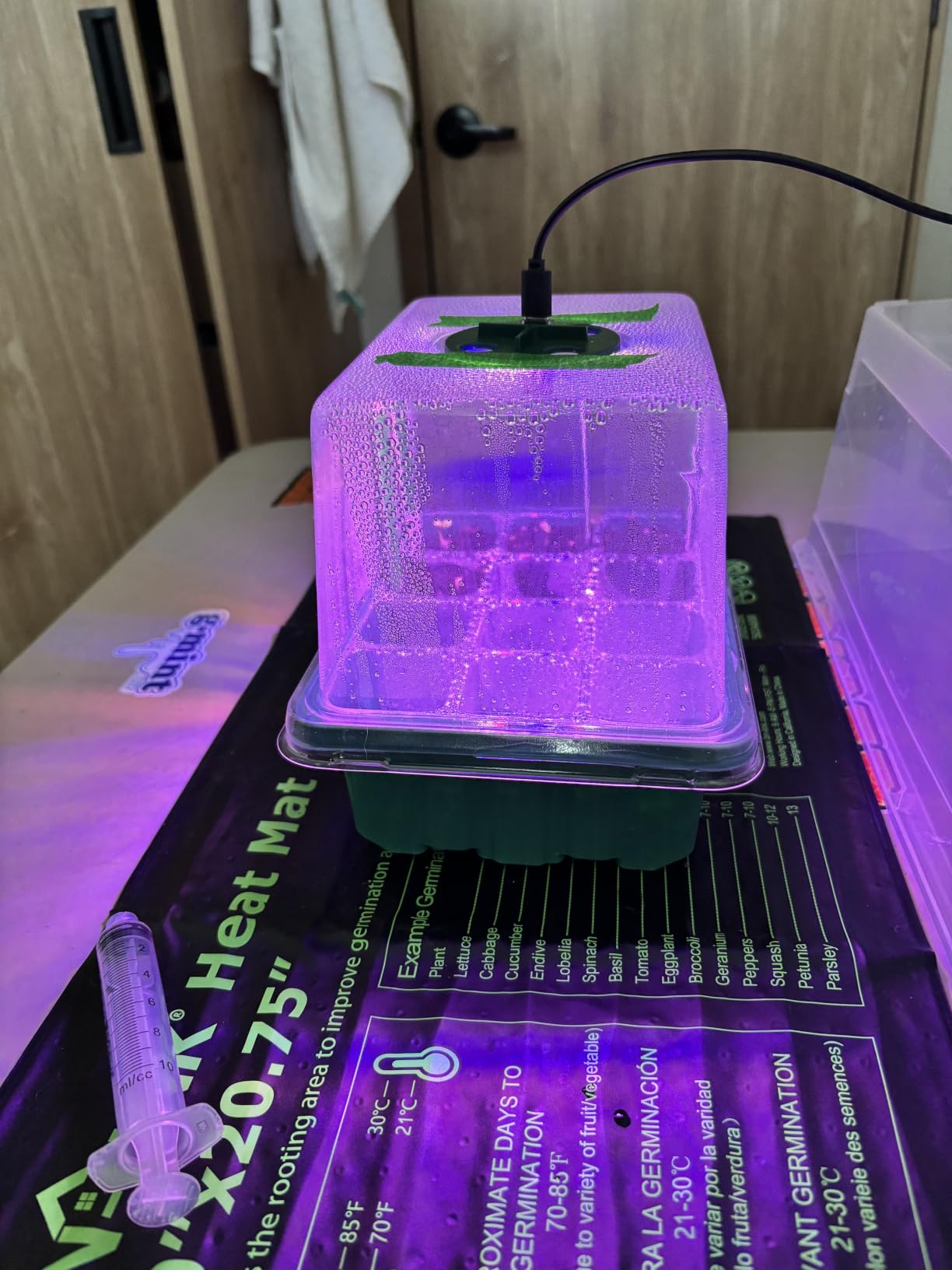 Seed Starter Trays with Grow Light Kit, 2 Pack Plant Greenhouse Propagator customer photo 2