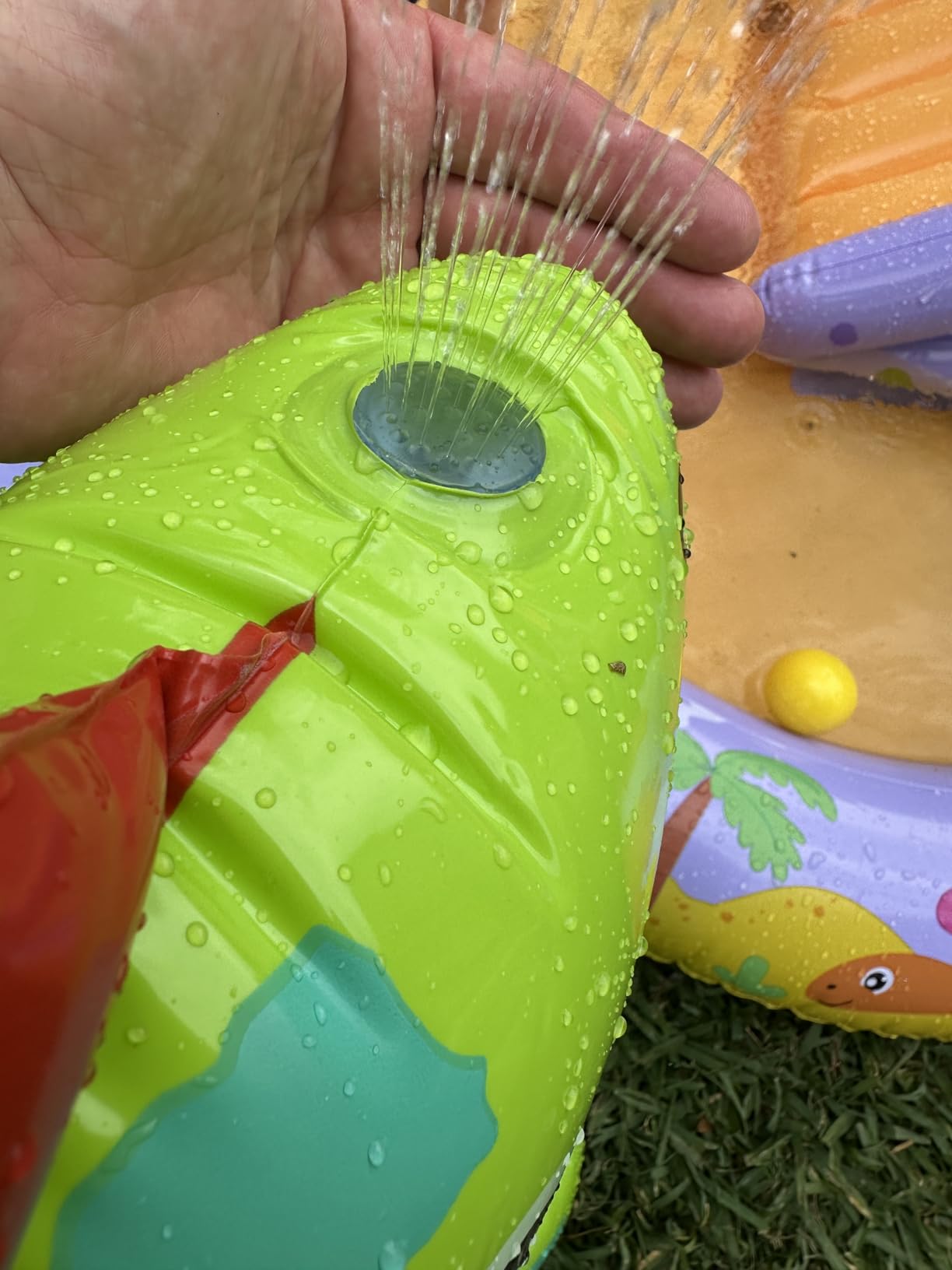 INTEX Dino Park Inflatable Water Slide Park & Kiddie Swimming Pool customer photo 1