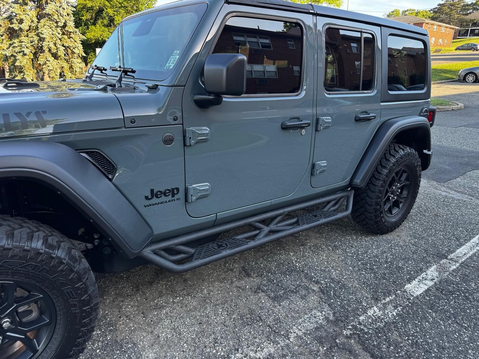 YZONA Running Boards Side Steps Compatible with 2007-2018 Jeep Wrangler JK customer photo 1