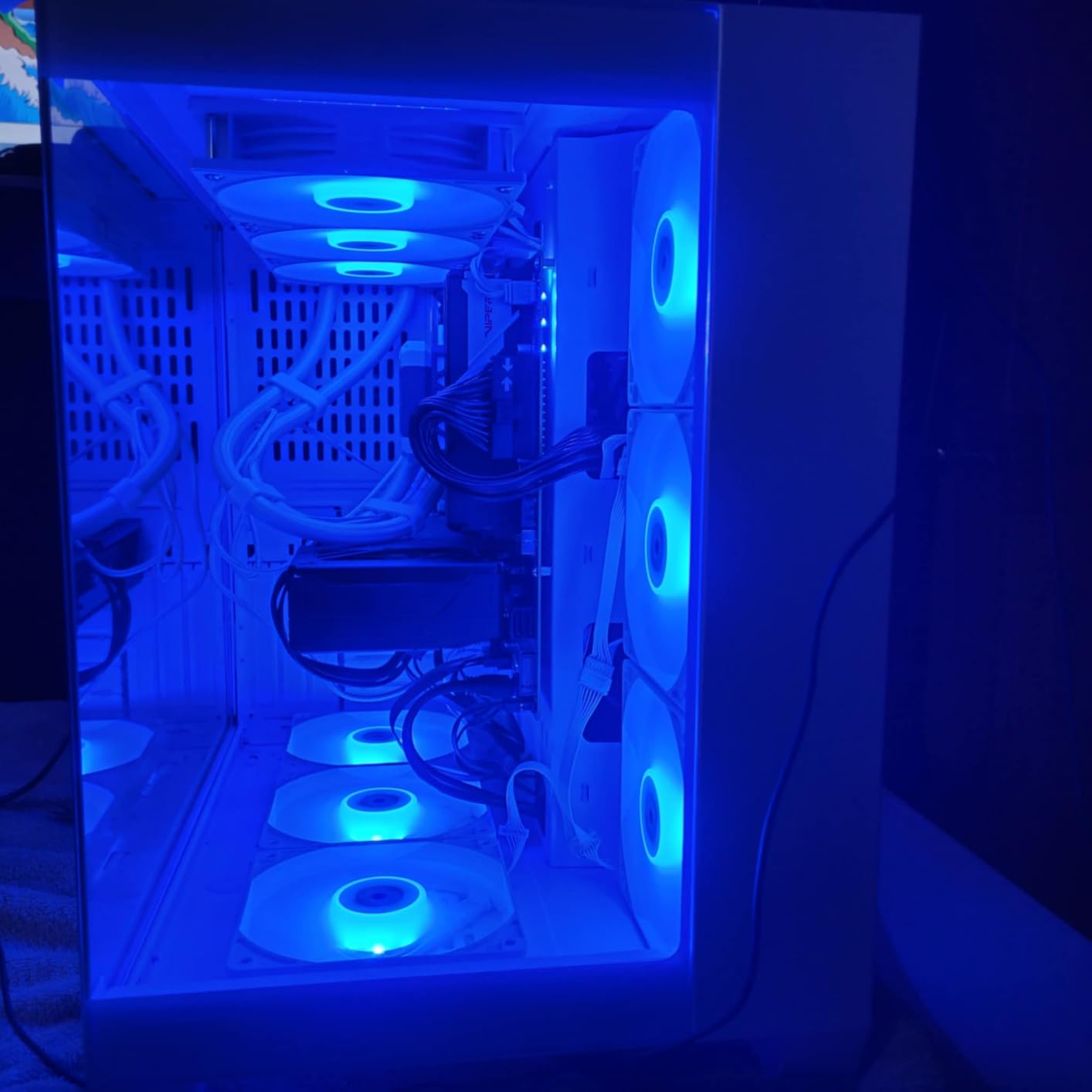 FOIFKIN F600 PC Case - Pre-Installed 7 PWM ARGB Fan, ATX Mid-Tower Gaming PC Case, 270° Panoramic Glass with Type-C, FOIFKIN (Black, F600) customer photo 1