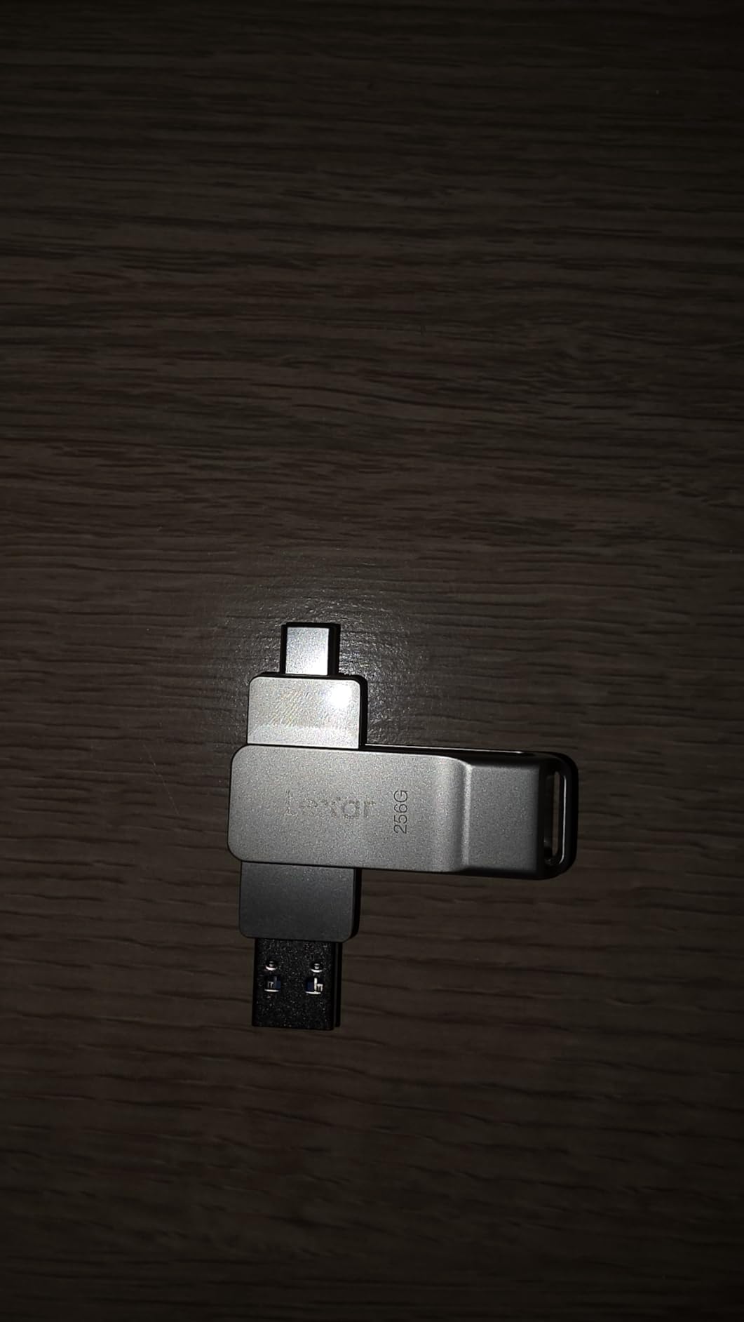 Lexar D40E 256GB Dual USB 3.2 Gen 1 Type-C Jump Drive, Champagne Silver customer photo 1