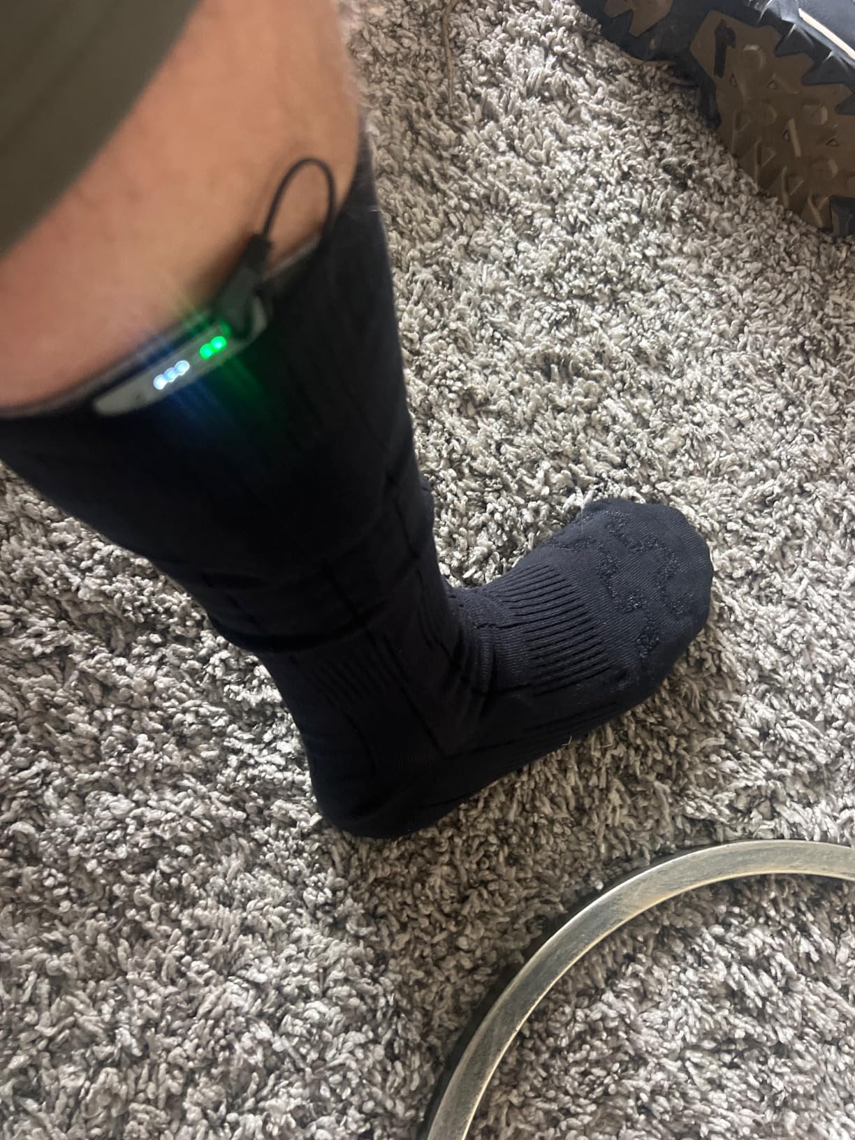 Rechargeable Heated Socks Men Women - Washable Battery Operated Foot Warmer customer photo 2