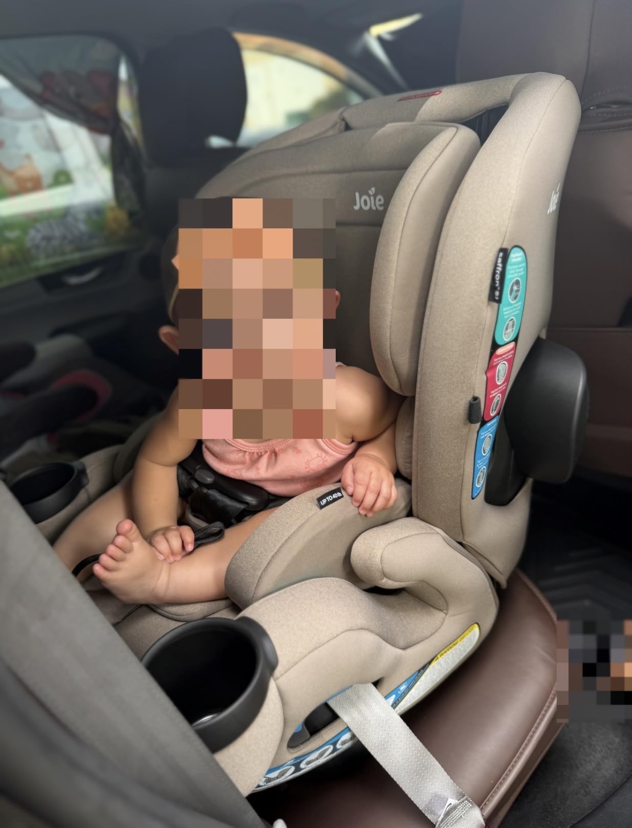 Joie Saffron SI 4-in-1 Car Seat – Car Seat for Infants to Toddlers to Big Kids - 4 Modes, 10-Position No-Rethread Headrest & Harness (Mocha) customer photo 2