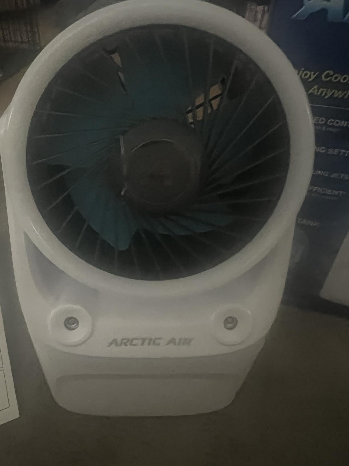 Arctic Air Ice Jet X3 Portable Air Cooler,Dual Mist Modes, Up to 8-Hour Cooling Time, 3-Speed Portable Cooler with Adjustable Airflow, USB C, LED Mood Light, Lightweight, Great for Home & Travel customer photo 1