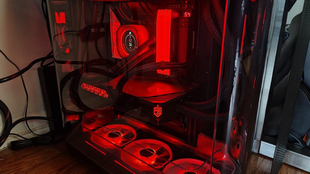 CORSAIR AIR 5400 RS ARGB Triple-Chamber Panoramic Mid-Tower PC Case – Black customer photo 2