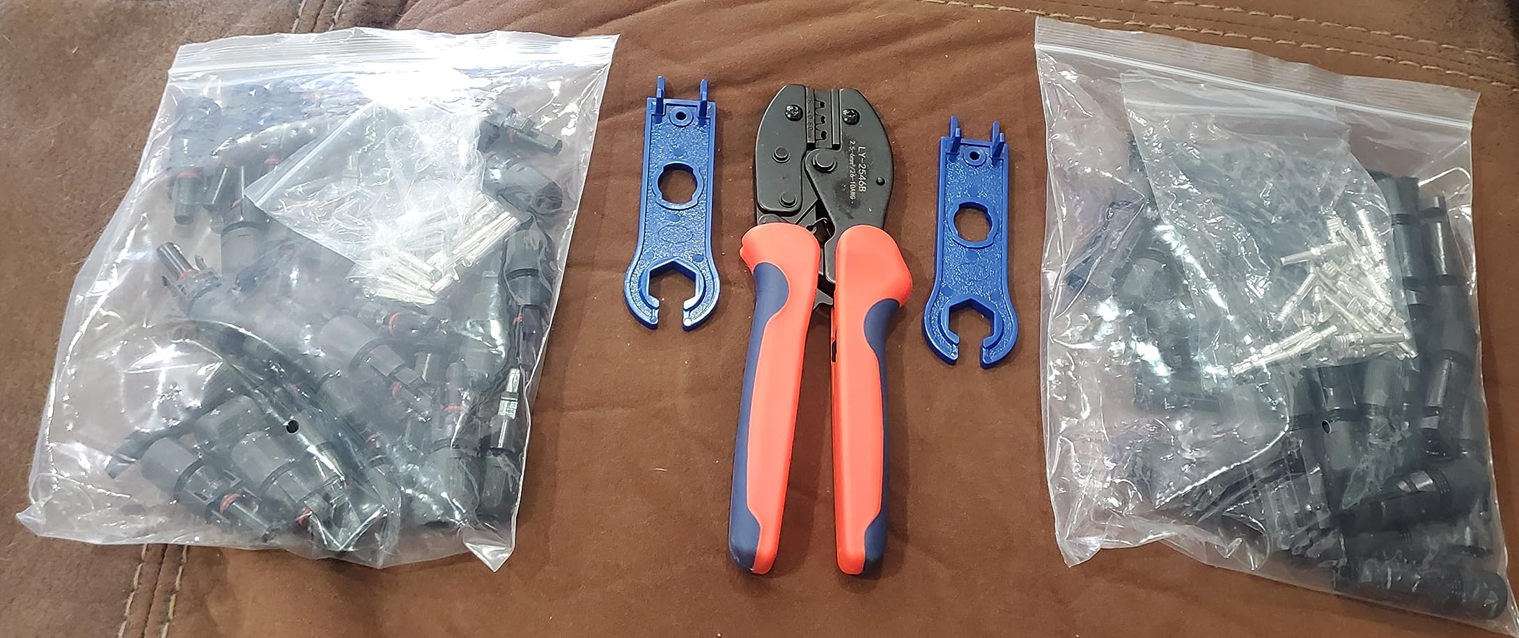 60PCS Solar Connector Crimping Tool Kit for Connecting Solar Panel Wire customer photo 2