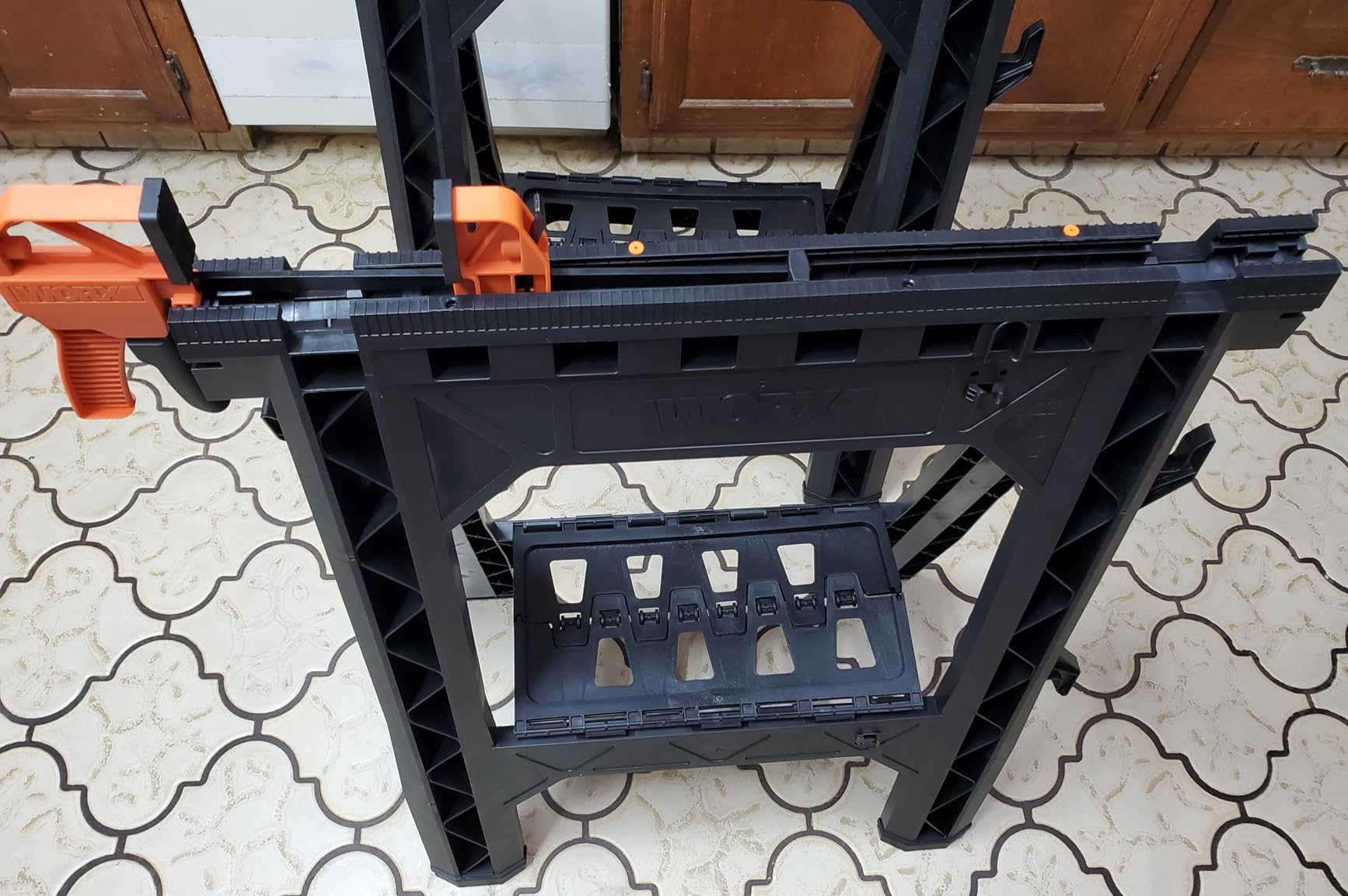 WORX Clamping Sawhorses,7 Inch Metal Triangle Ruler Included, WX065.3 customer photo 1