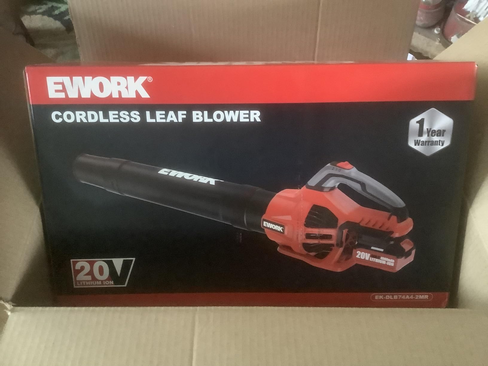 EWORK 700 CFM Cordless Electric Leaf Blower with Battery and Fast Charger customer photo 1