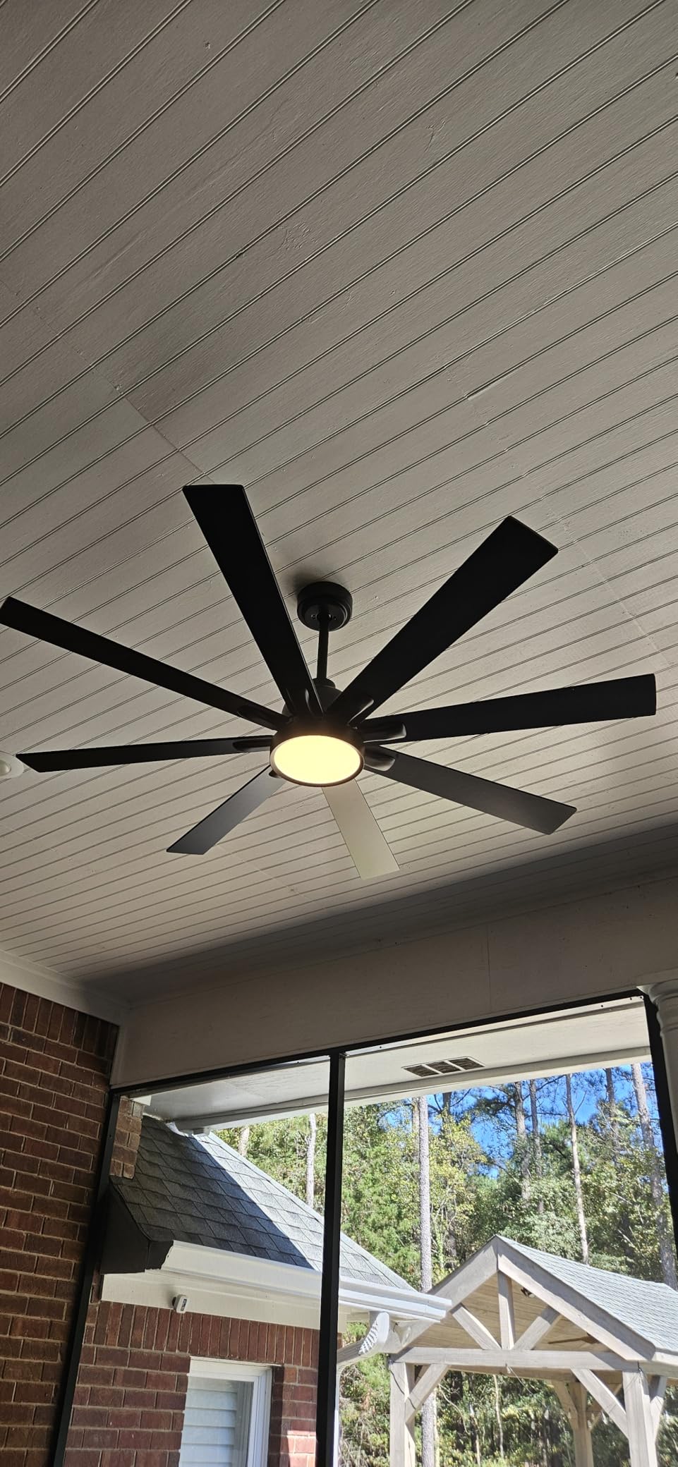 84 Inch Ceiling Fan with Light and Remote Contol, Large Air Volume customer photo 1