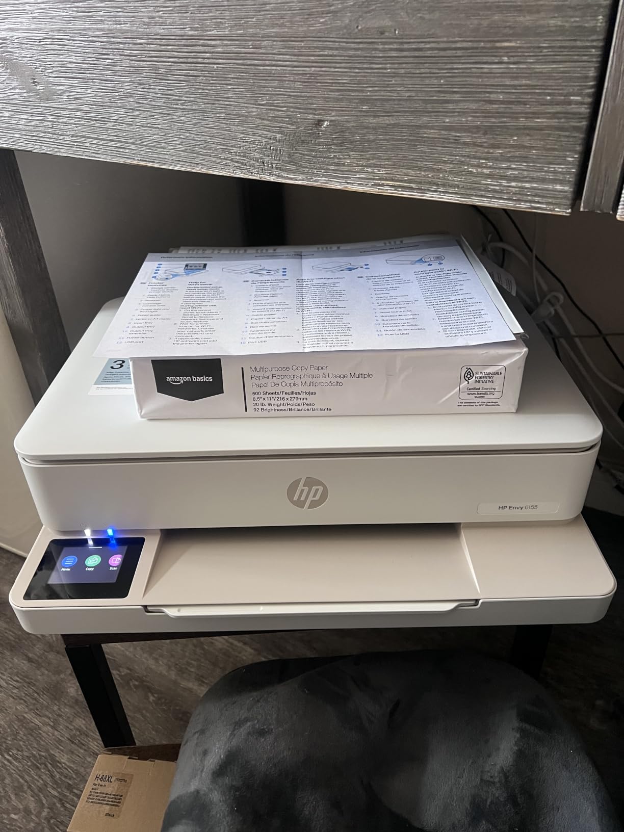 HP Envy 6155 Wireless All-in-One Color Inkjet Printer, Print, Scan, Copy, Duplex Printing Best-for-Home, 3 Month Trial of Instant Ink Included, AI-Capable (C2WR7A) Portobello customer photo 1