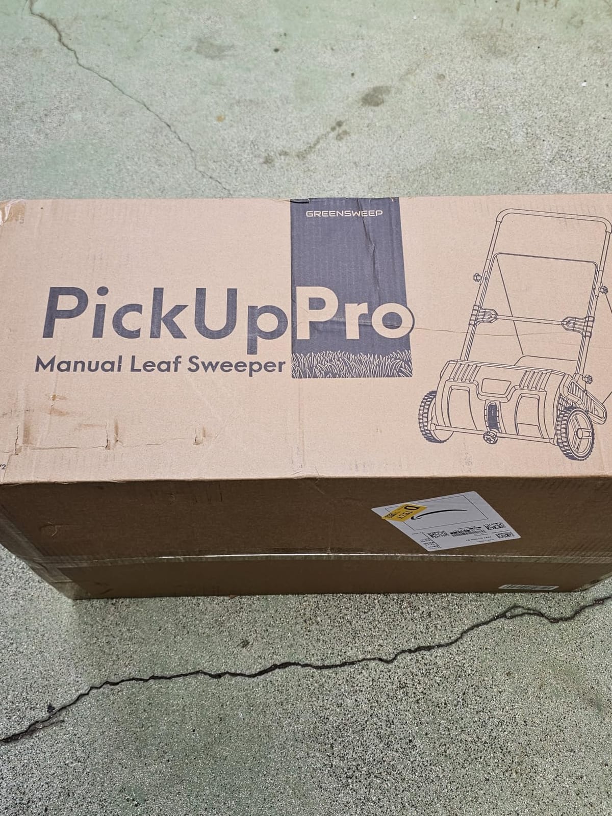 GreenSweep Pickup Pro V26 with AntiLock Drive – Push Lawn Sweeper for Leaves, Grass Clippings & Garden Debris – Large Capacity Hopper customer photo 2