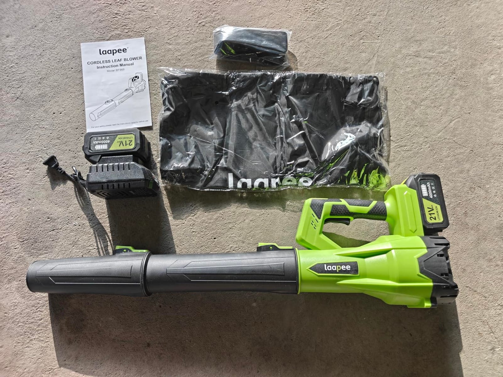 Leaf Blower Cordless 650CFM with 2x4.0Ah Battery Powered and Fast Charger customer photo 2
