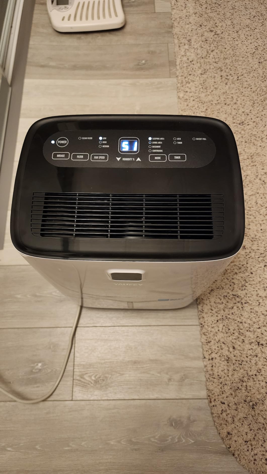 Yaufey 150 Pint Dehumidifier with Pump for Basement 8500 Sq. Ft. customer photo 2
