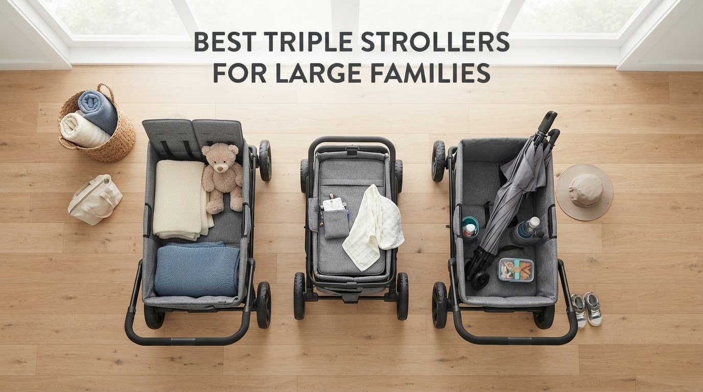 best triple strollers for large families