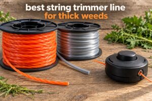 best string trimmer line for thick weeds