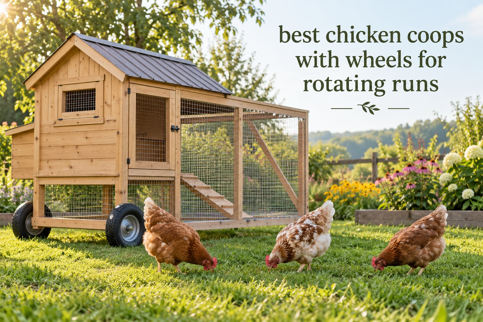 best chicken coops with wheels for rotating runs
