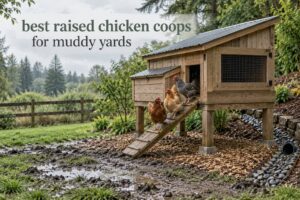 best raised chicken coops for muddy yards