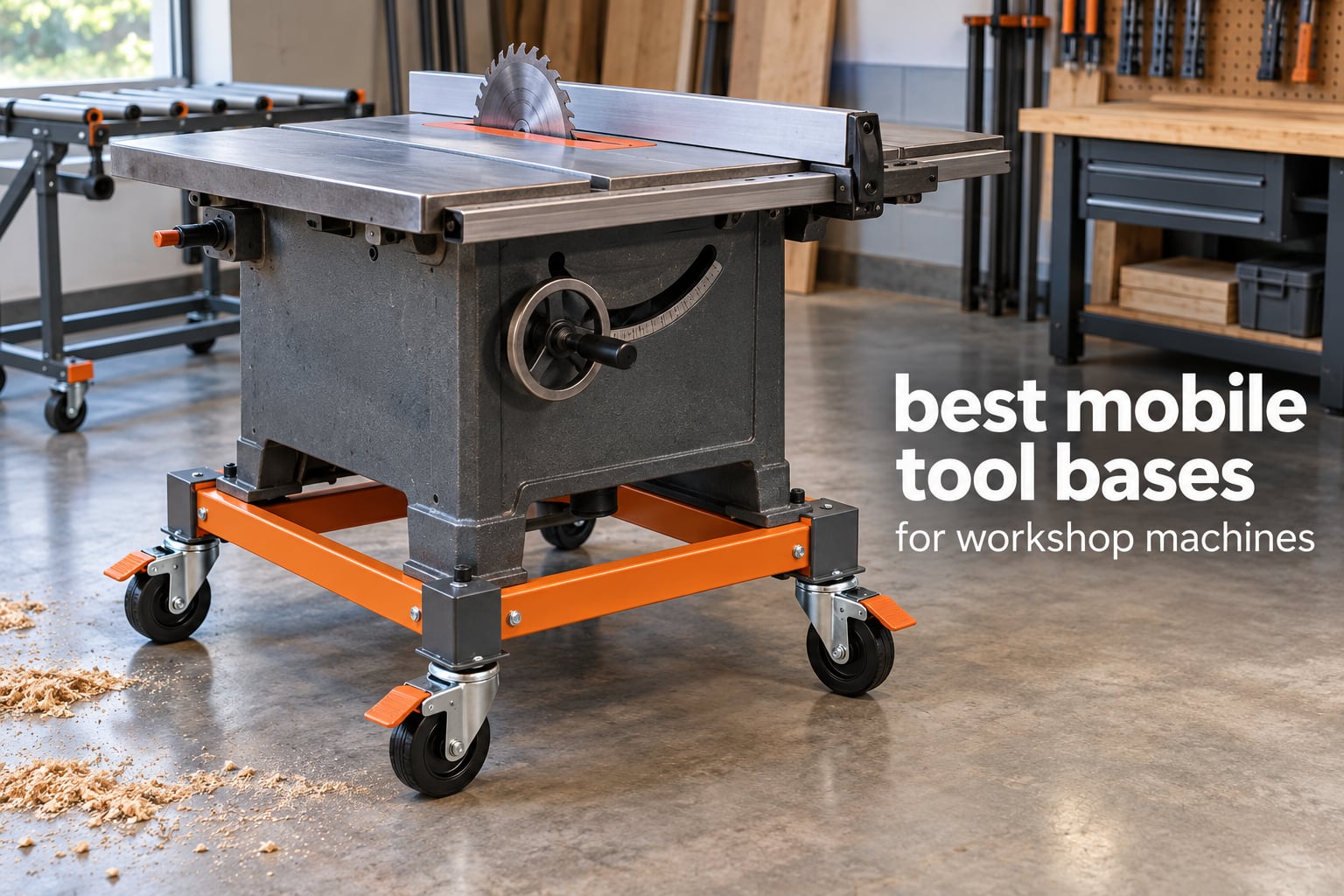 best mobile tool bases for workshop machines