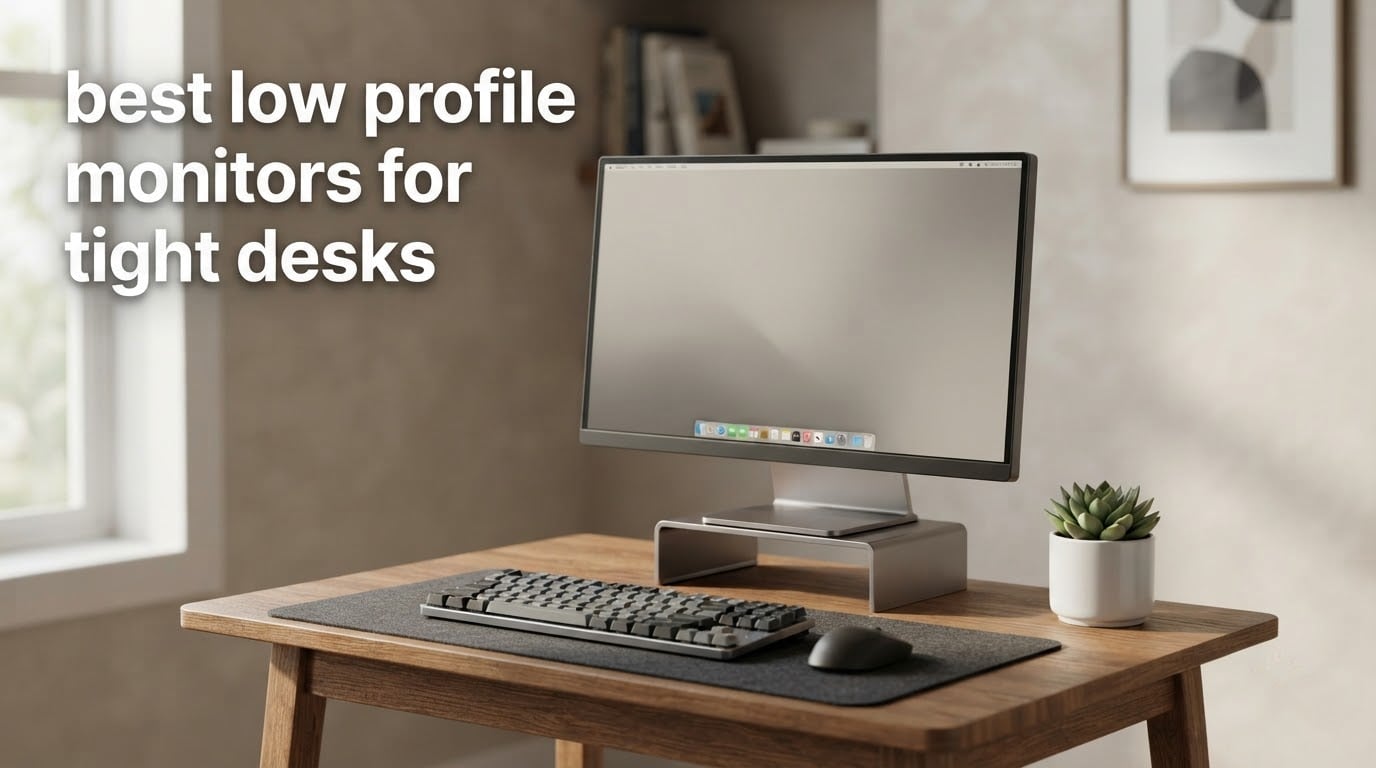 best low profile monitors for tight desks