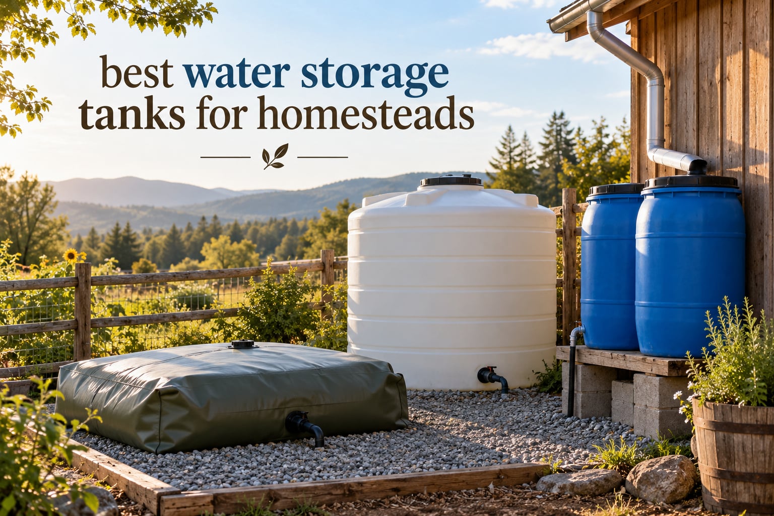best water storage tanks for homesteads