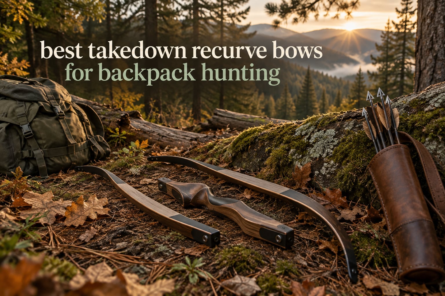 best takedown recurve bows for backpack hunting