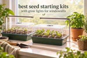 best seed starting kits with grow lights for windowsills