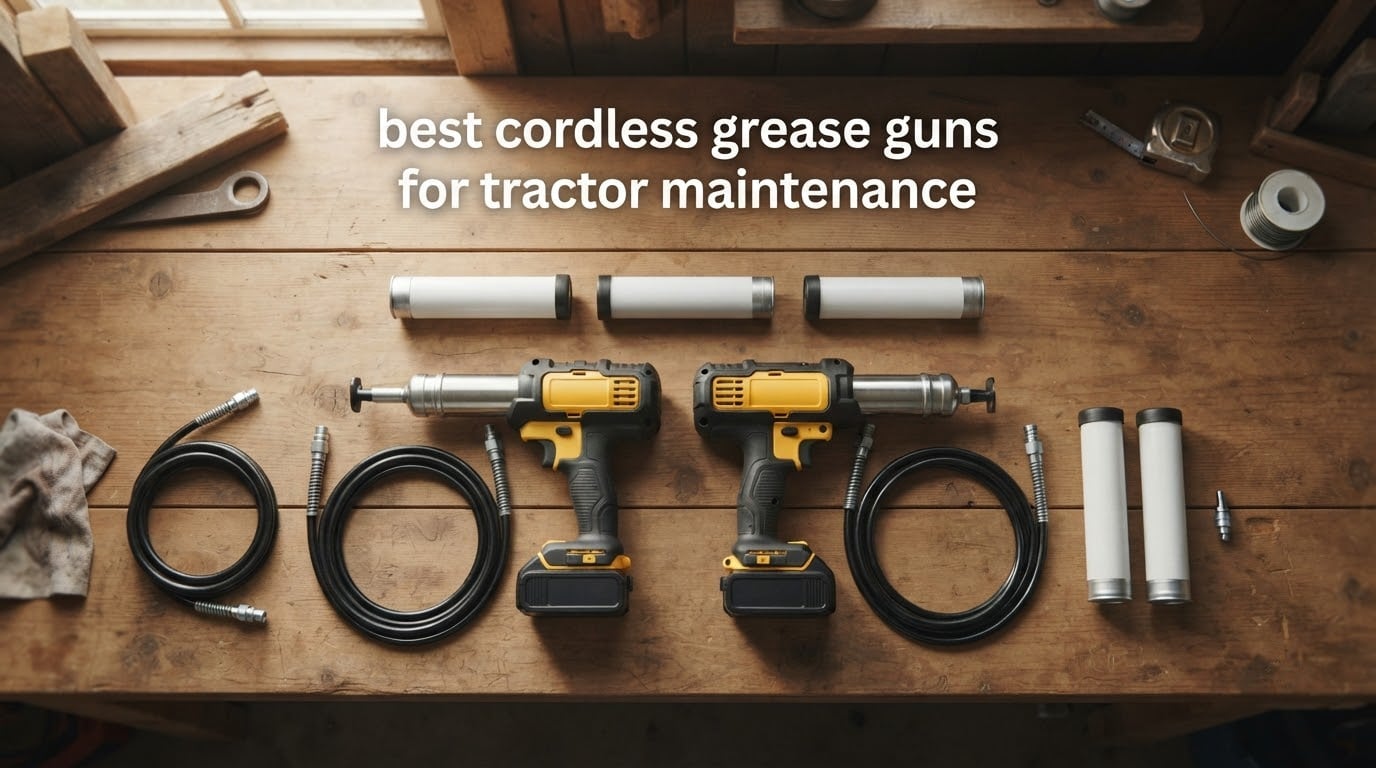 best cordless grease guns for tractor maintenance