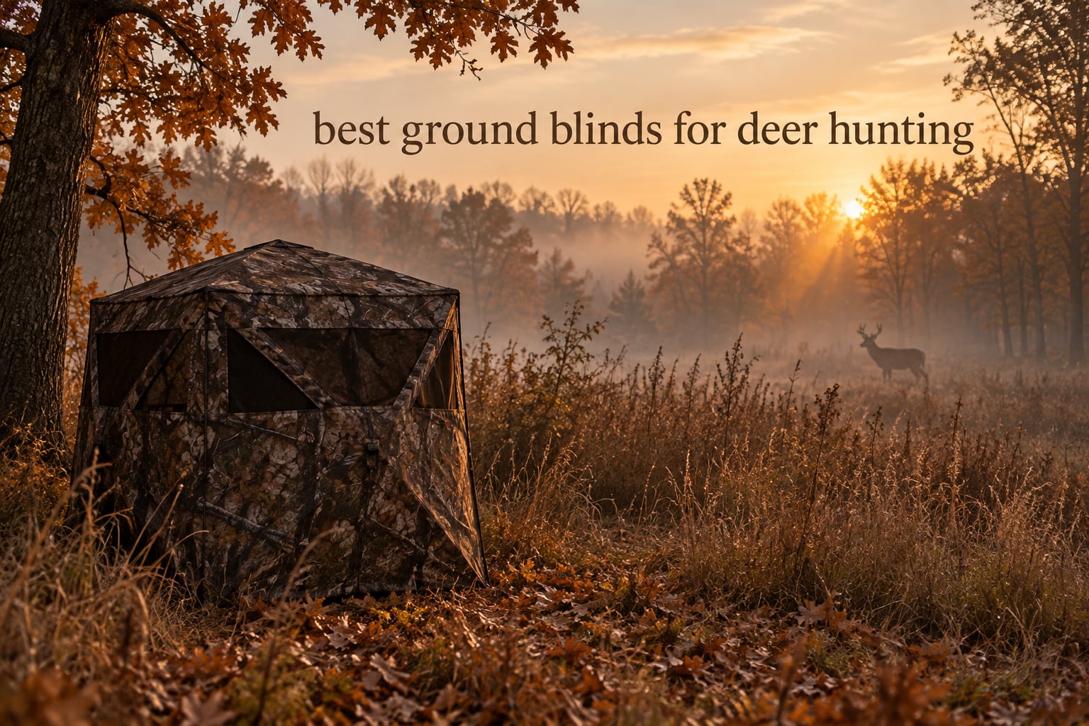 best ground blinds for deer hunting