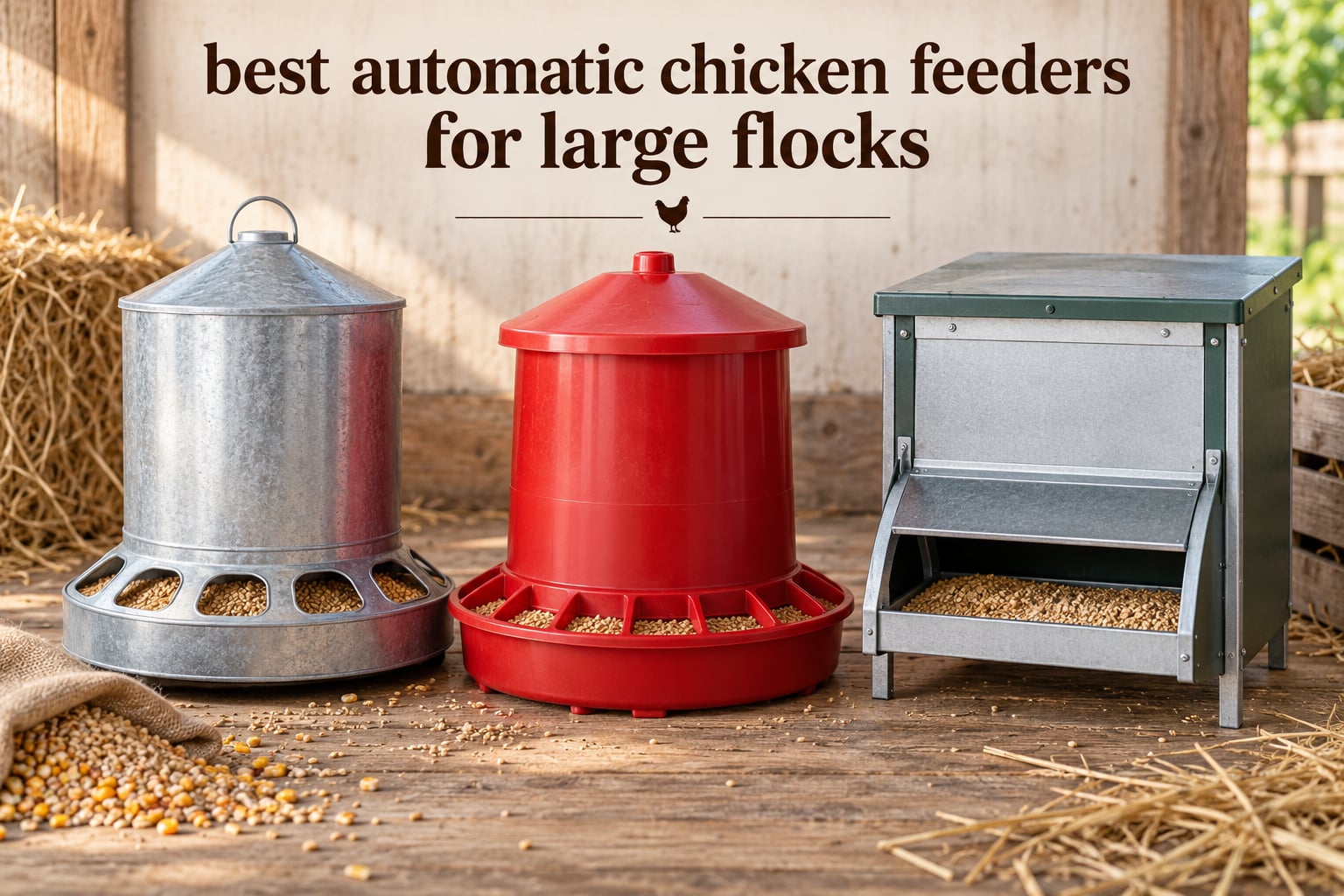 best automatic chicken feeders for large flocks